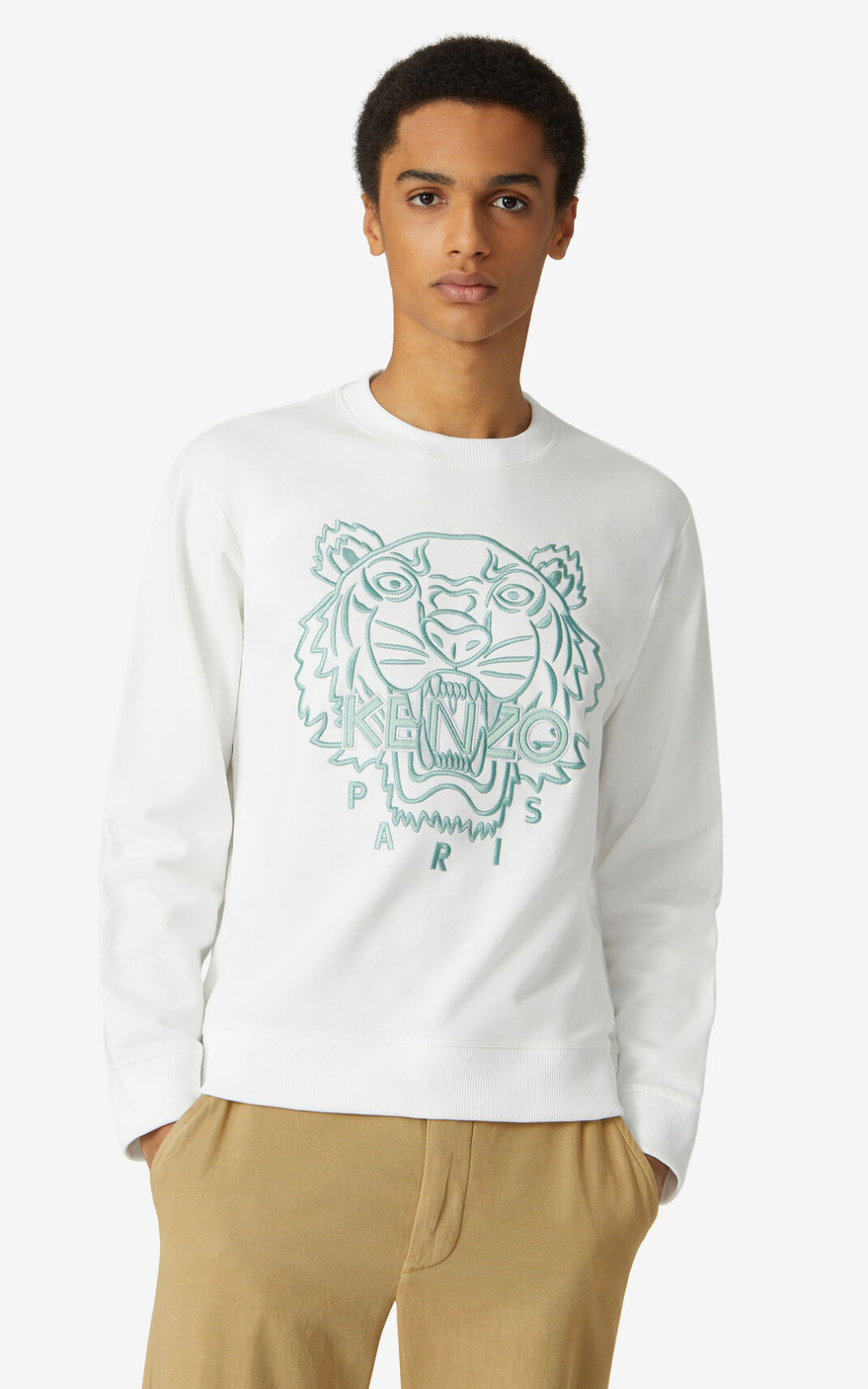 Sudadera Kenzo Tiger Hombre Blancas - SKU.0781384